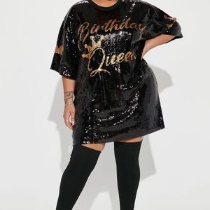 Birthday Queen Sequin Tunic